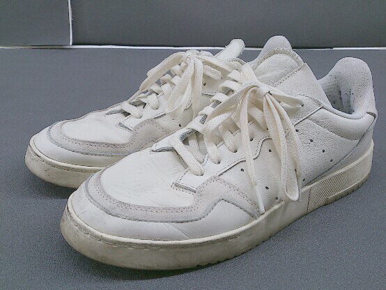 ◇ adidas アディダス × IENA イエナ FX1031 SUPERCOURT スニーカー シューズ サイズ27.5cm アイボリー メンズ 【中古】