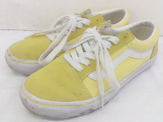 ◇ VANS ヴァンズV36CL+ OLD SKOOL オールドスクール スニーカー シューズ サイズ25cm イエロー メンズ 【中古】