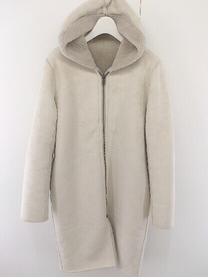 ■ BANNER BARRETT バナーバレット リバーシブル ボア コート サイズ36 ベージュ レディース 【中古】