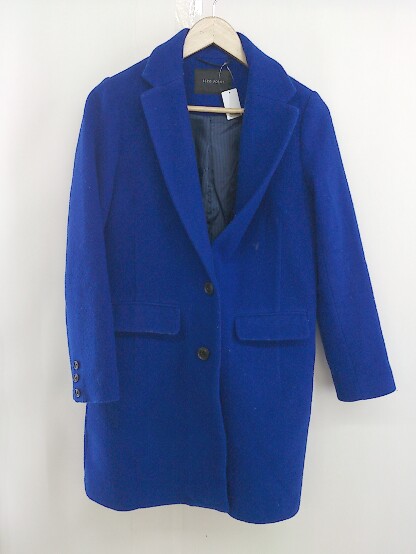◇ BLISS POINT ブリスポイント 長袖 チェスター コート サイズL ブルー レディース 【中古】