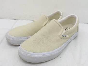 ◇ VANS ヴァンズ スリッポン スニーカー シューズ サイズ24.5cm ベージュ系 レディース 【中古】