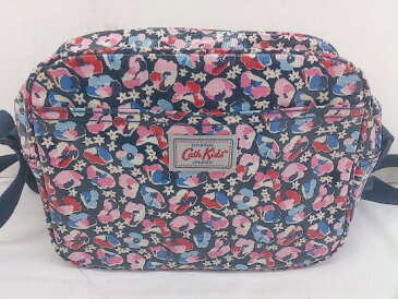 ◇ Cath Kidston キャスキッドソン 花柄 ショルダー バッグ ネイビー ピンク マルチ レディース 【中古】