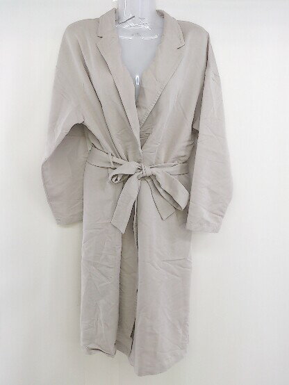 ◇ ◎ COMME CA ISM コムサイズム 長袖 コート サイズ11 グレージュ レディース 【中古】