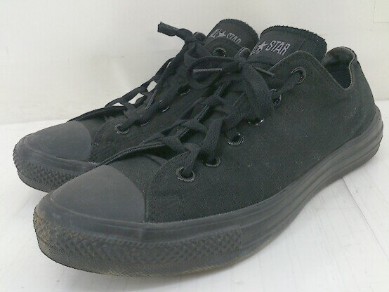 ◇ CONVERSE コンバース ALL STAR LIGHT OX 31300940 スニーカー シューズ サイズ26.5cm ブラック メンズ 【中古】