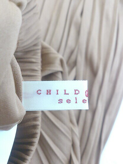 ◇ CHILD WOMAN チャイルドウーマン ウエストゴム ロング プリーツ スカート サイズM ブラウン レディース 【中古】