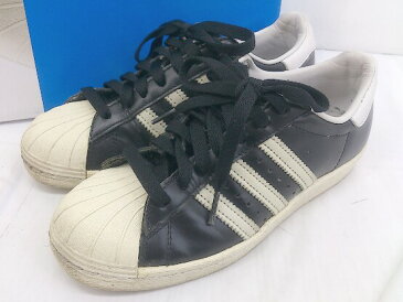 ◇ ◎ adidas アディダス SUPER STAR 80s VINTAGE DX S74935 スニーカー シューズ サイズ22.5cm ブラック系 レディース 【中古】