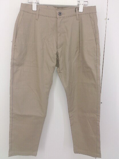 ◇ ◎ MONO-MART モノマート タグ付 タック ワーク パンツ サイズS ベージュ メンズ 【中古】