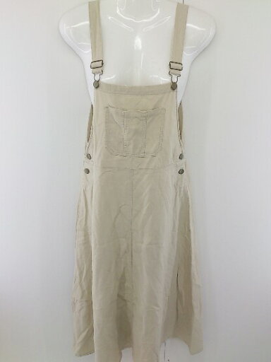 ◇ NATURAL BEAUTY BASIC リネン混 ロング サロペットスカート ワンピース サイズS ベージュ レディース 【中古】 ◇ NATURAL BEAUTY BASIC リネン混 ロング サロペットスカート ワンピース サイズS ベージュ レディース 【中古】