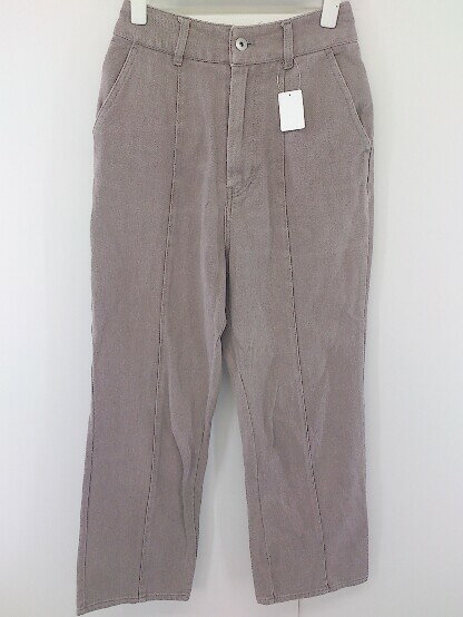 ◇ archives アルシーヴ レースアップ デニム パンツ ジーンズ サイズM グレージュ レディース 【中古】