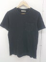 ◇ nano universe ナノユニバース 半袖 Tシャツ カットソー サイズS ブラック系 メンズ 【中古】