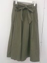 ◇ ◎ Rouge vif ルージュ ヴィフ ウエストゴム ワイド パンツ サイズ36 カーキ レディース 【中古】