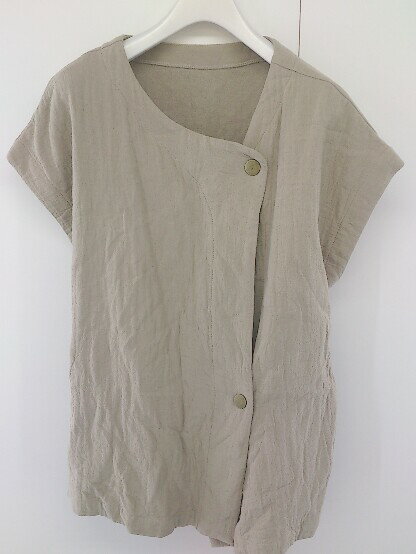 ◇ ◎ select MOCA セレクト モカ ノースリーブ ジャケット サイズF ベージュ レディース 【中古】