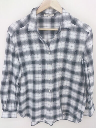 ◇ ◎ Opening Ceremony オープニングセレモニー チェック 長袖 シャツ サイズS ブラック ホワイト レディース 【中古】 ◇ ◎ Opening Ceremony オープニングセレモニー チェック 長袖 シャツ サイズS ブラック ホワイト レディース 【中古】