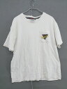 ◇ VISION?STREET WEAR 刺繍 半袖 Tシャツ カットソー サイズM オフホワイト イエロー マルチ メンズ 【中古】