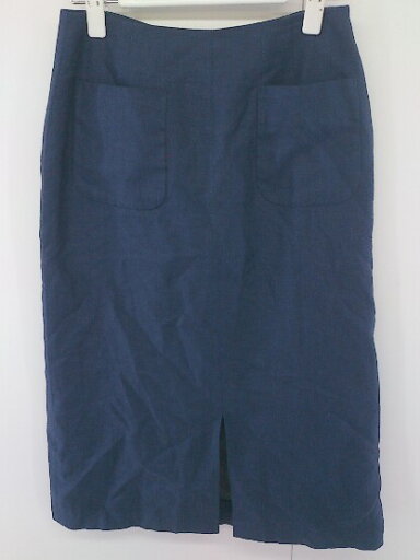 ◇ green label relaxing UNITED ARROWS リネン混 膝下丈 タイト スカート サイズ38 ネイビー レディース 【中古】 ◇ green label relaxing UNITED ARROWS リネン混 膝下丈 タイト スカート サイズ38 ネイビー レディース 【中古】