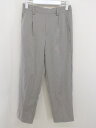 ◇ Melan Cleuge メランクルージュ タック スラックス パンツ サイズF グレー レディース 【中古】
