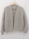 ◇ Rouge vif ルージュ ヴィフ 長袖 ニット カーディガン グレー系 レディース 【中古】