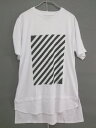 ◇ Contribe コントライブ プリント 半袖 Tシャツ カットソー サイズM ホワイト ブラック メンズ 【中古】