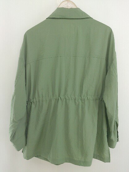 ◇ PAGEBOY ページボーイ ALICIA ウエストゴム 長袖 サファリシャツ ミリタリーシャツ サイズF カーキ レディース 【中古】