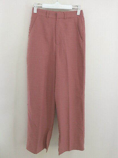 ◇ JEANASIS ジーナシス バックウエストゴム スラックス パンツ サイズ F レッド系 レディース 【中古】