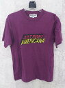 ◇ AMERICANA アメリカーナ Deuxieme Classe 半袖 Tシャツ カットソー パープル系 レディース 【中古】