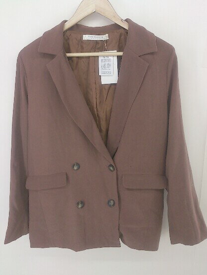 ◇ ◎ RAY CASSIN レイカズン タグ付き 4B 長袖 テーラード ジャケット サイズF ブラウン系 レディース 【中古】