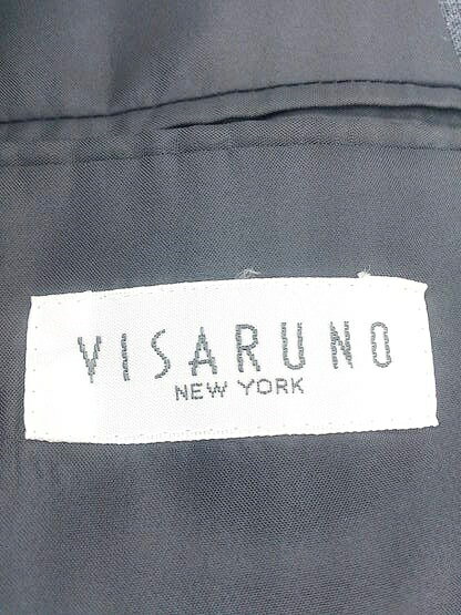 ◇ VISARUNO ビサルノ 長袖 テーラード ジャケット サイズC88-W72-T165 グレー メンズ 【中古】
