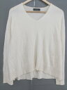 ◇ green label relaxing UNITED ARROWS Vネック ウールニット 長袖 セーター アイボリー レディース 【中古】