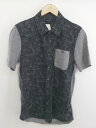 ◇ URBAN RESEARCH アーバンリサーチ 迷彩 カモフラ 切り替え 半袖 シャツ サイズ38 グレー系 メンズ 【中古】