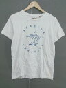 ◇ WTW ダブルティー USA製 クルーネック プリント 半袖 Tシャツ カットソー サイズXS ホワイト メンズ 【中古】