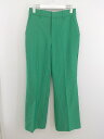 ◇ select MOCA セレクトモカ スラックス パンツ サイズM グリーン レディース 【中古】