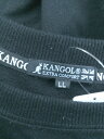 ◇ KANGOL カンゴール ロゴ 長袖 トレーナー プルオーバー サイズLL ブラック グレー メンズ 【中古】