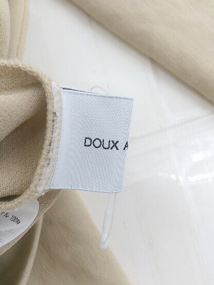 ◇ DOUX ARCHIVES ドゥアルシーヴ シングル2B 長袖 テーラード ジャケット サイズF ベージュ レディース P 【中古】