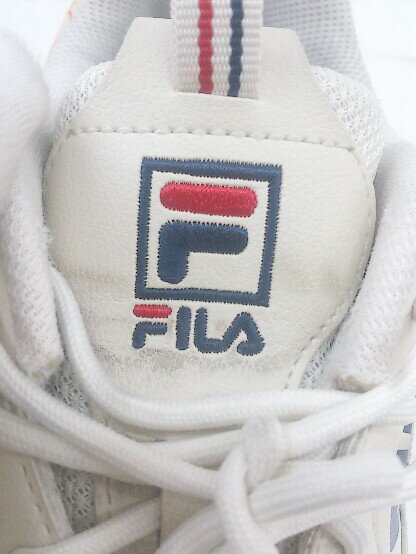 ◇ ◎ FILA 1RM01347-166 RAY TRACER GRAPHIC ダッド スニーカー サイズ28cm ライトベージュ メンズ P 【中古】