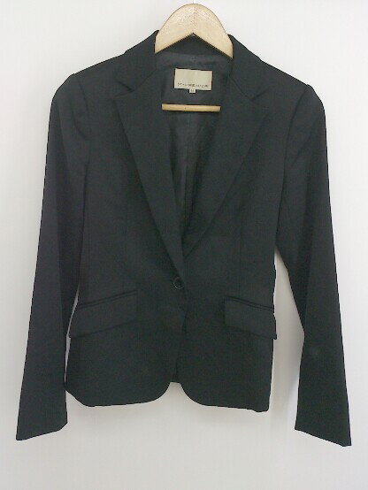 ◇ M premier エムプルミエ 1B シングル 長袖 テーラード ジャケット サイズ36 ブラック レディース E 【中古】