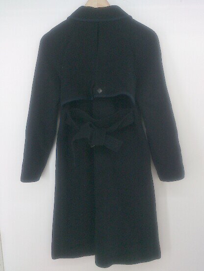 ◇ ◎ AS KNOW AS de base アズノゥアズ ドゥ バズ 長袖 ロング コート ネイビー レディース P 【中古】