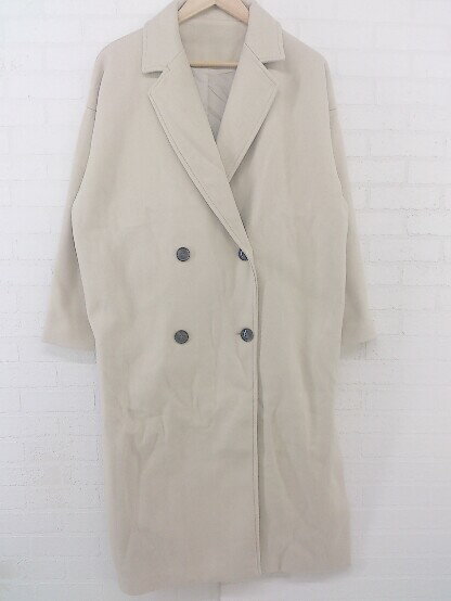 ◇ ◎ dazzlin ダズリン タグ付き 長袖 コート サイズF ベージュ系 レディース P 【中古】