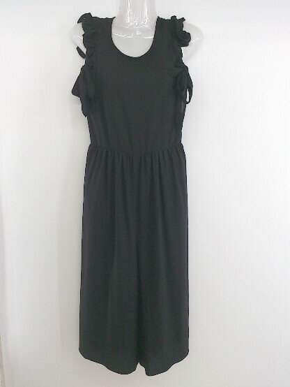 ◇ KIKKA キッカ バックジップ ノースリーブ オールインワン サイズ36 ブラック レディース P 【中古】