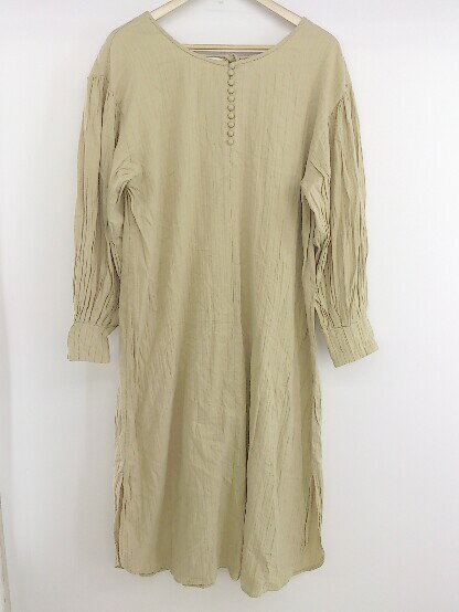◇ HOLIDAY ホリデイ 長袖 膝下丈 ワンピース サイズF ベージュ系 レディース P 【中古】