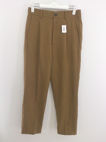 ◇ ◎ ADAM ET ROPE アダムエロペ タック スラックス パンツ サイズS ブラウン レディース P 【中古】