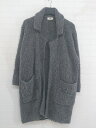 ◇ BEAMS HEART ビームスハート ボタンレス 長袖 ニット コート グレー系 レディース P 【中古】(4)