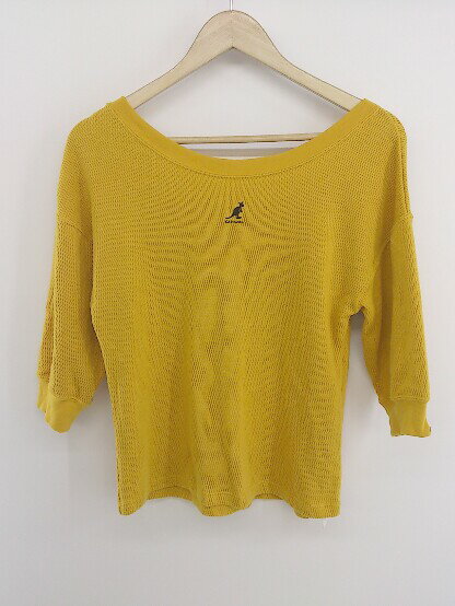 Heather ヘザー KANGOL カンゴール ロゴ ケーブル編み ニット セーター sizeF/ベージュ ◇■ ☆ eja9 レディース