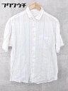 ◇ ◎ BEAMS ビームス ストライプ 半袖 シャツ サイズL ホワイト マルチ メンズ 【中古】