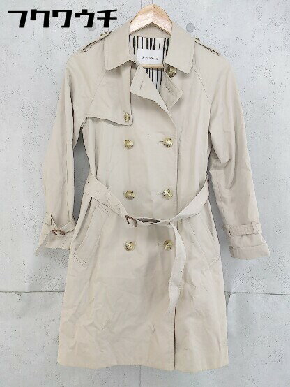 ■ ◎ Spick & Span スピック アンド スパン 長袖 トレンチコート サイズ38 ベージュ レディース 【中古】