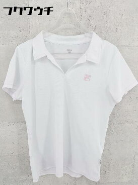 ◇ FILA フィラ 半袖 ポロシャツ Lサイズ ホワイト レディース」 【中古】