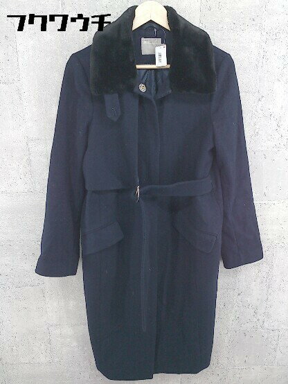 ■ ◎ asos エイソス 長袖 コート サイズ38 ネイビー レディース 【中古】