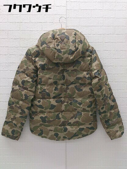■ ◎ Levi's リーバイス フード付き 長袖 ダウン ジャケット サイズXS グリーン系 メンズ 【中古】