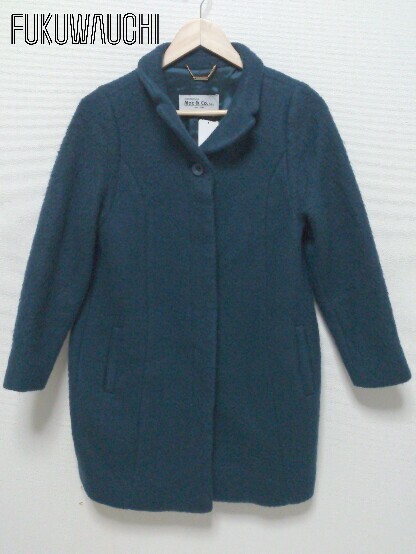 ■ Lily Brown リリー ブラウン イタリア製 長袖 コート 0 ネイビー レディース 【中古】