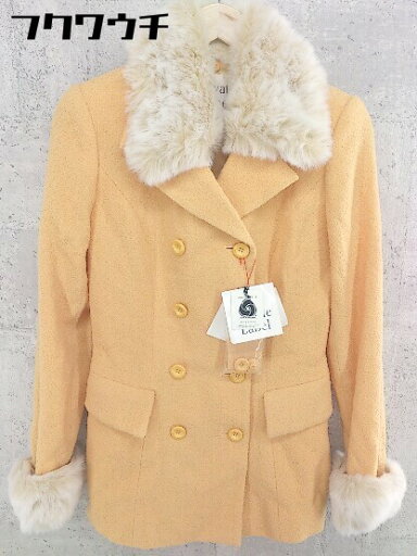 ■ ◎ Private Label プライベートレーベル フェイクファー付 ジャケット サイズM オレンジ レディース 【中古】 ■ ◎ Private Label プライベートレーベル フェイクファー付 ジャケット サイズM オレンジ レディース 【中古】