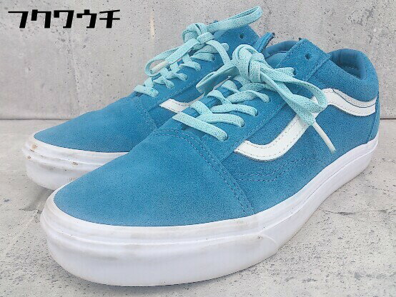 ◇ VANS ヴァンズ OLD SKOOL オールドスクール スニーカー シューズ サイズ24 ブルー ホワイト レディース 【中古】のサムネイル